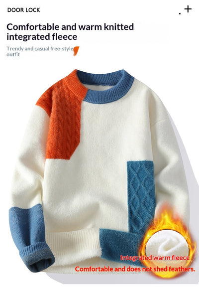 Suéter Casual Pesado Cuello Redondo para Hombre - Image 20