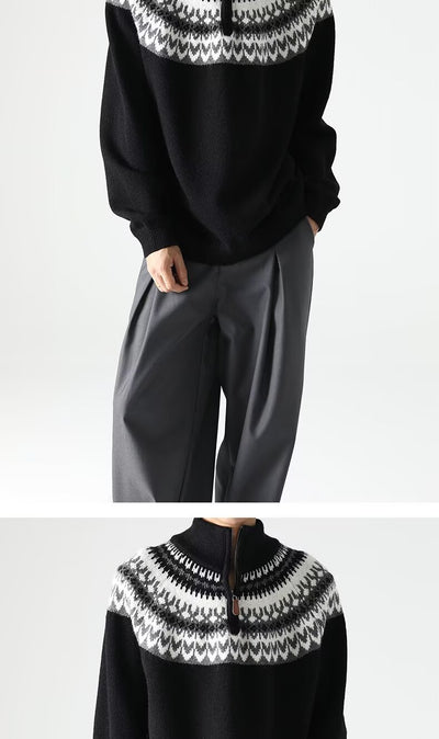 Suéter Retro Estadounidense para Hombre - Otoño e Invierno - Image 27