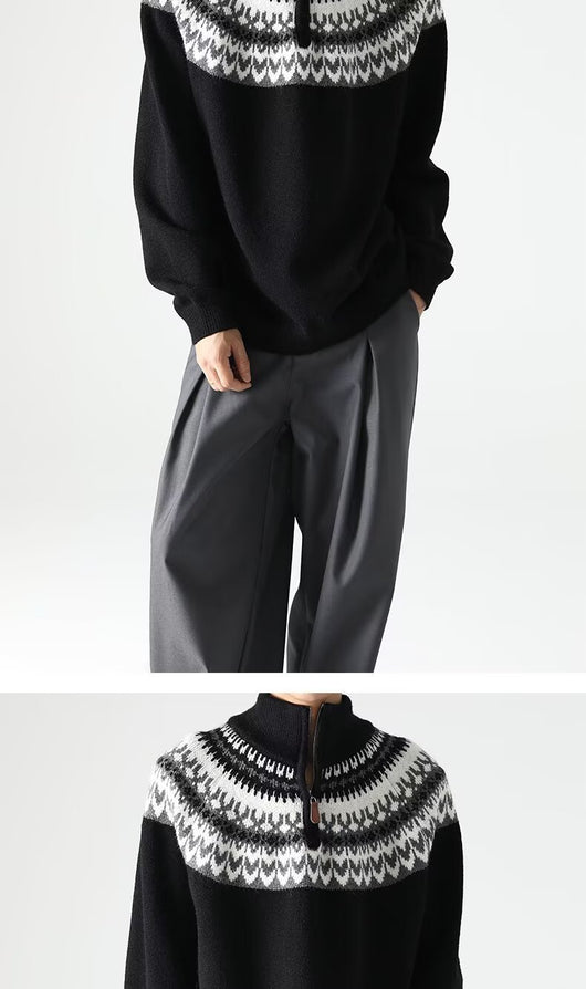 Suéter Retro Estadounidense para Hombre - Otoño e Invierno - Image 27