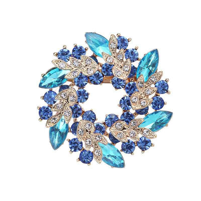 Broche Floral de Cristal con Incrustaciones de Diamantes - Image 15