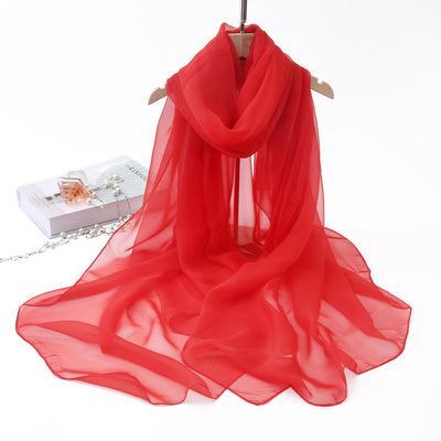 Pañuelo Protector Solar Rojo - Chal Ligero Contra los Rayos UV - Image 23