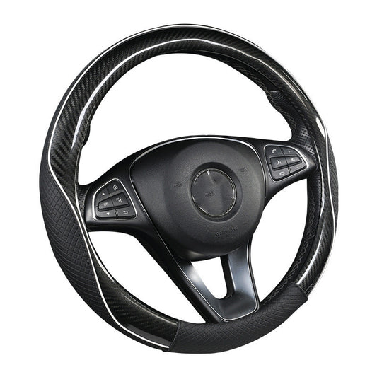 Funda de Volante con Textura Fibra de Carbono - Agarre Ergonómico - Image 2