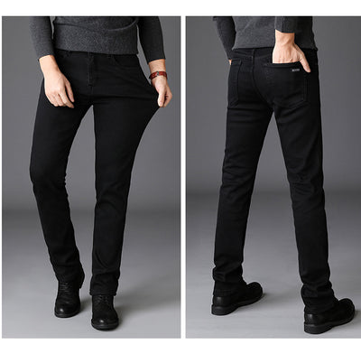 Pantalones Jeans Slim Straight Negro para Hombre - Image 5