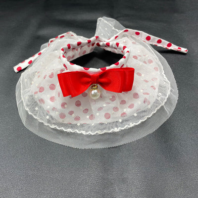 Collar de Moda para Mascotas con Moño y Lunares - Image 7