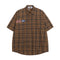 Camisa Cuadriculada Suelta Manga Corta para Hombre
