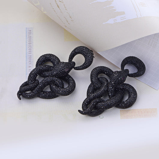 Aretes Serpiente Retorcida Ancha - Diseño Audaz y Exagerado - Image 5