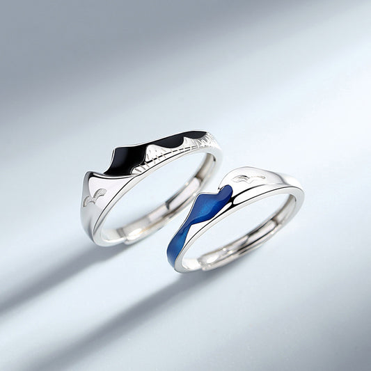 Anillos de Pareja en Plata Esterlina Shanmeng Eachother - Image 2