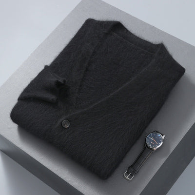 Cardigan Tejido con Cuello V y Botones para Hombre - Image 17