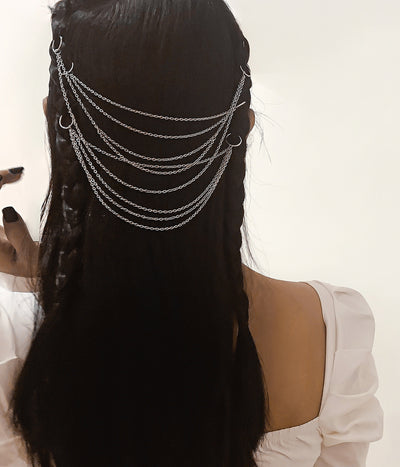Juego de Cadenas de Borlas Multicapa Temperamento Ornamentos para el Cabello - Image 3