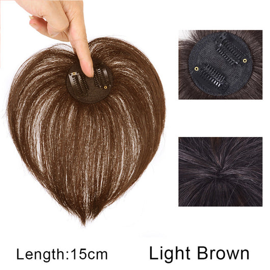 Peluca Mujer Cabello Liso Raya Central con Flequillo Lateral - Sistema de Dos Clips - Image 15