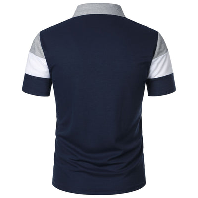 Camiseta Deportiva Hombre Rayas Pecho Contraste - Image 16