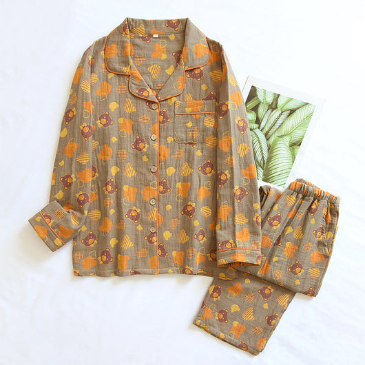 Pijama Suit Jacquard con Solapa - Corte Holgado y Elegante - Image 9