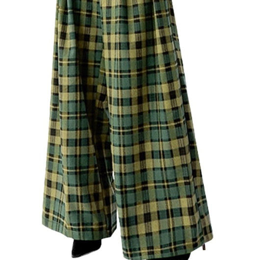 Pantalones Anchos de Cintura Alta Reductores Estilo Retro para Mujer - Image 4