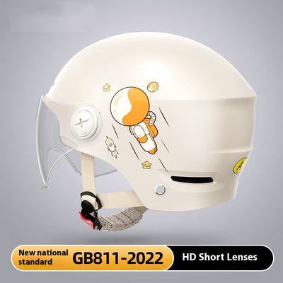 Casco de Moto Eléctrica Semiabierto de Seguridad Unisex Verano - Image 5