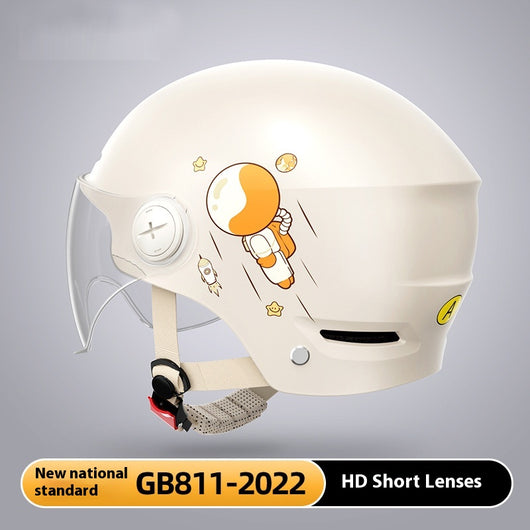Casco de Moto Eléctrica Semiabierto de Seguridad Unisex Verano - Image 5