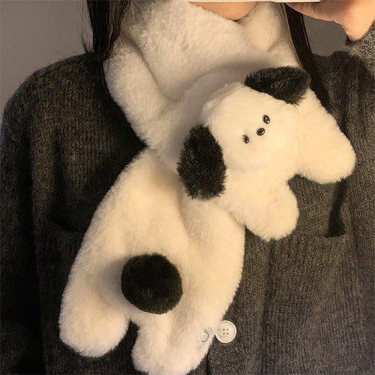 Sudadera Niña con Perrito y Bufanda - Colección Invierno