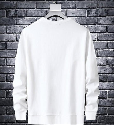 Camiseta Manga Larga Cuello Redondo Fácil de Planchar para Hombre - Image 11