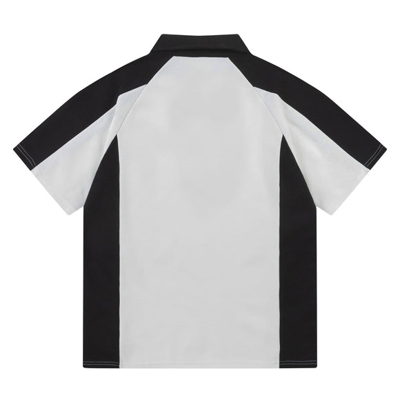 Unisex Polo with Loose Stitching and Contrast Placket