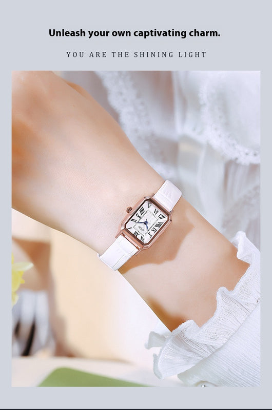 Reloj Cuadrado Retro Impermeable Versátil para Mujer - Image 17
