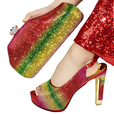 Tacones Altos Fish Mouth con Bolso a Juego - Estilo Fashion para Dama - Image 6