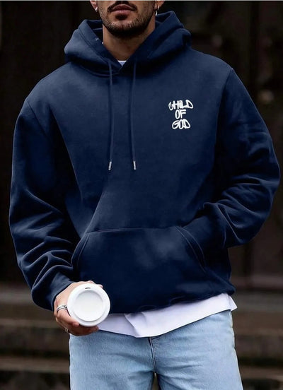 Sudadera Hombre con Estampado de Letras y Forro Polar Cálido - Image 24