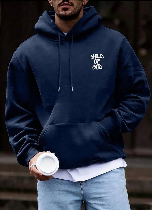 Sudadera Hombre con Estampado de Letras y Forro Polar Cálido - Image 24