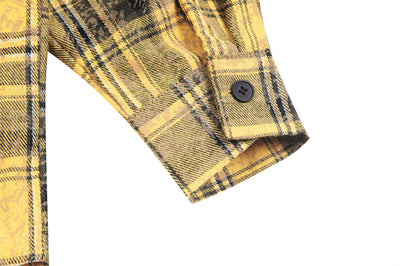 Camisa Suelta a Cuadros de Manga Larga para Hombre - Image 15