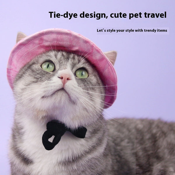 Gorro Pescador Protección Solar para Gatos - Ajustable con Protección de Orejas