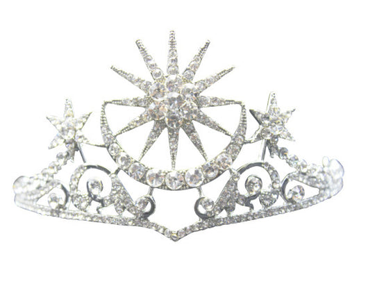 Corona Tiara Diamantes Estrella y Luna - Image 3