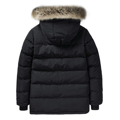 Abrigo Acolchado de Terciopelo Suave para Hombre - Calidez Extrema - Image 8