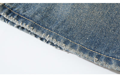 Pantalones Vaqueros Rotos Camuflaje Estilo Urbano Americano para Hombre - Image 12