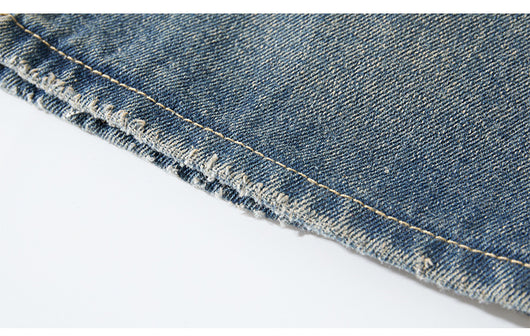 Pantalones Vaqueros Rotos Camuflaje Estilo Urbano Americano para Hombre - Image 12