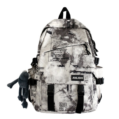 Mochila Harajuku Negra Estilo Metal Urbano - Serie Mountain - Image 7