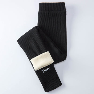 Leggings Gruesos de Algodón para Mujer con Forro de Lana de Cordero - Image 6