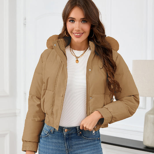 Chaqueta Acolchada de Algodón para Mujer - Estilo Casual y Cálido