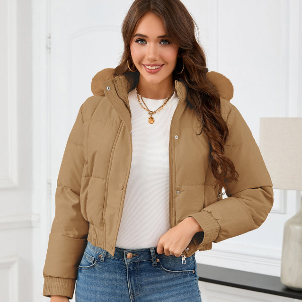 Chaqueta Acolchada de Algodón para Mujer - Estilo Casual y Cálido