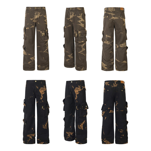Pantalones Cargo Rectos Oversized Estilo Retro Otoñal - Image 6