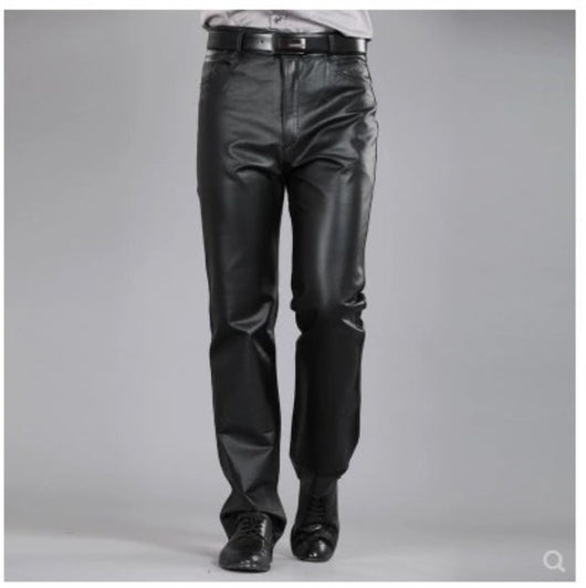 Pantalones de Cuero Genuino Slim Fit para Hombre - Cálidos y Resistentes - Image 11