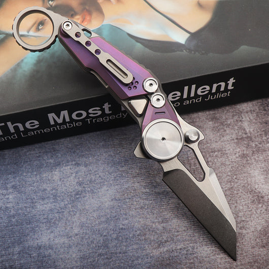 Cuchillo Plegable de Aleación de Titanio y Alta Dureza - Image 4