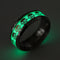 Anillo de Calavera Luminosa en Titanio - Joya Punk Clásica y Audaz