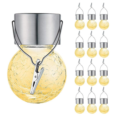 Lámpara Solar de Cristal Crack Ball - Iluminación Decorativa Exterior - Image 8