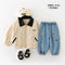 Cardigan con Cuello Grande y Cierre de Cremallera para Niños