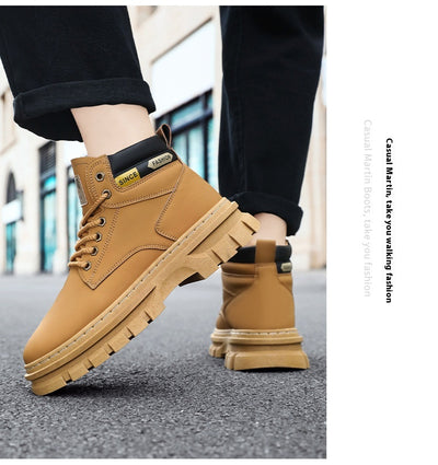 Botas Martin Altas para Hombre Estilo Británico de Trabajo - Image 31