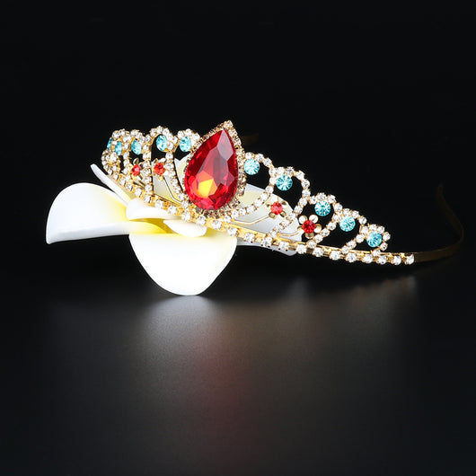Corona Dorada de Princesa para Fiestas de Cumpleaños y Bodas - Image 4