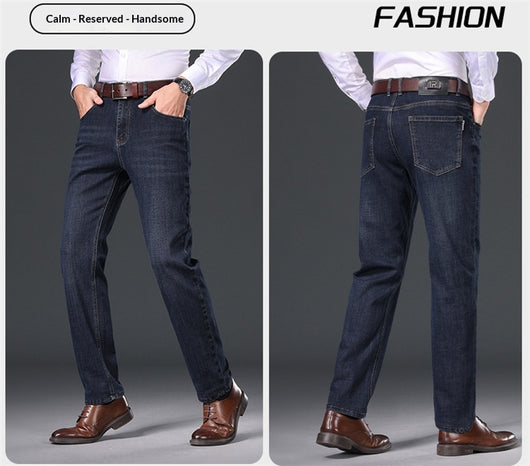 Jeans Slim Fit Premium para Hombre - Corte Recto y Tela Gruesa - Image 11