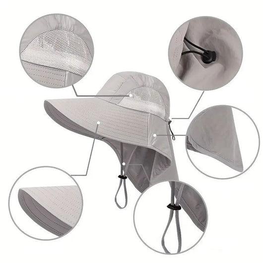Gorra de Protección Solar UV para Hombre - Ideal para Actividades al Aire Libre - Image 2
