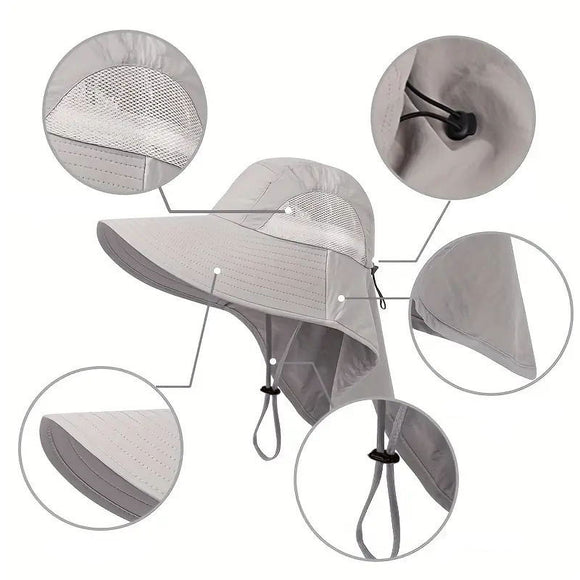 Gorra de Protección Solar UV para Hombre - Ideal para Actividades al Aire Libre