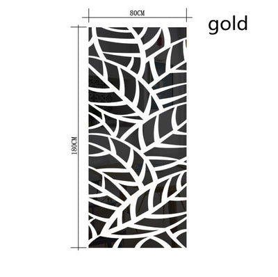 Espejo Adhesivo con Patrón de Plantas para Decoración Moderna - Image 2