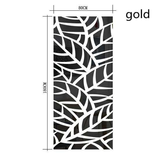 Espejo Adhesivo con Patrón de Plantas para Decoración Moderna