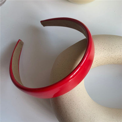 Diadema Retro de Satén con Esponja - Accesorio para Cabello Francés de Ancho Generoso - Image 12